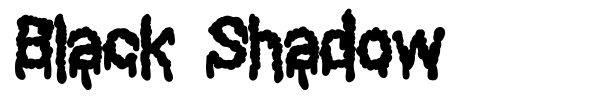 Black Shadow font preview